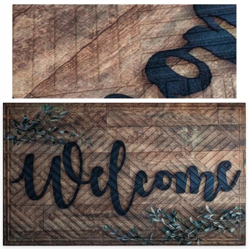 DEKORACYJNA WYCIERACZKA POD DRZWI NA GUMIE 45x75