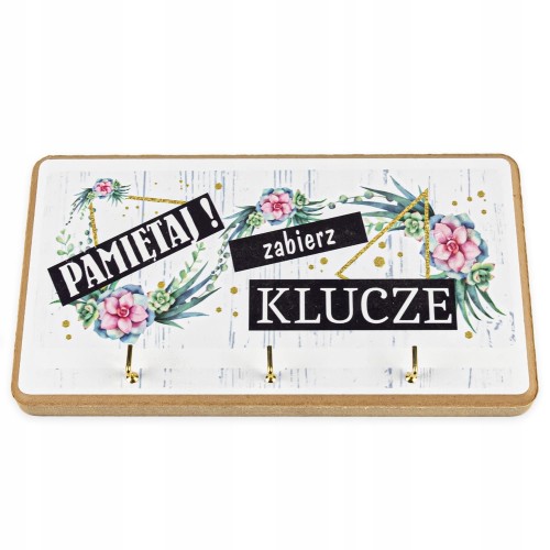 Dekoracyjny wieszak na klucze- mix wzorów