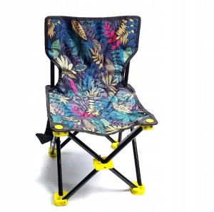 Krzesełko turystyczne wędkarskie z oparciem